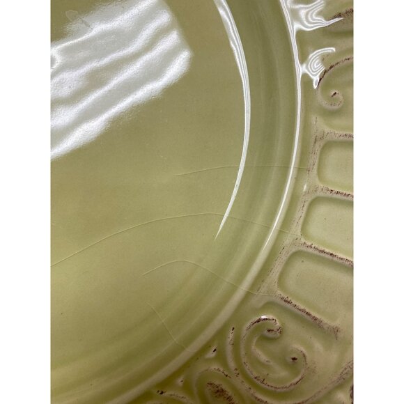 Vintage Sage Green Matceramica Serving Charger Plate - Picture 7 of 9